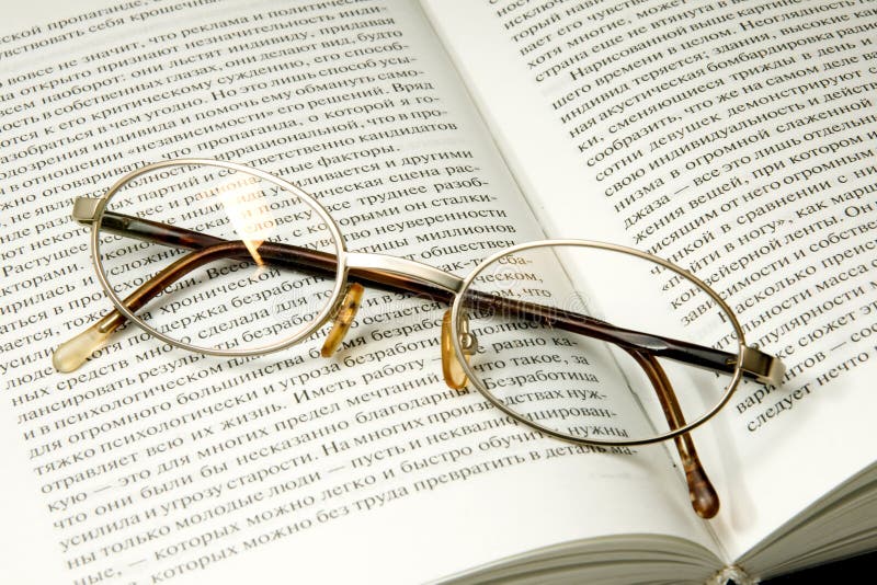 Book and glasses stock image. Image of study, expertise 13479407