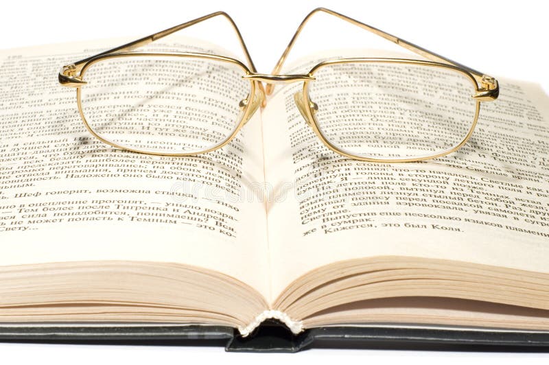 Book With Glasses Stock Image Image Of Book Library 1832487 