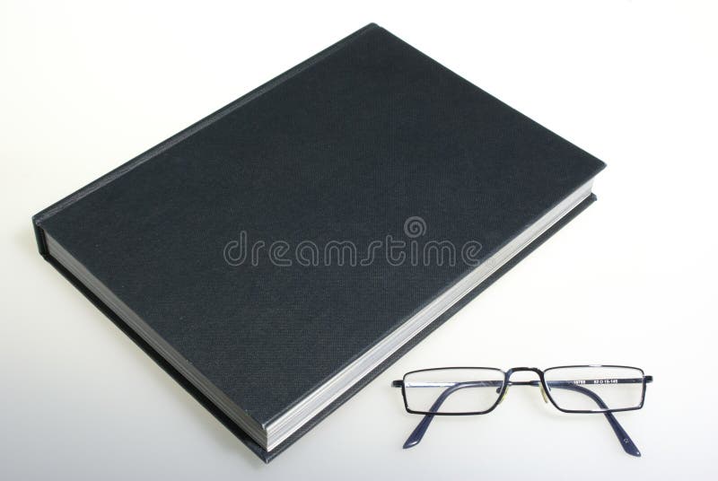 Book and glasses