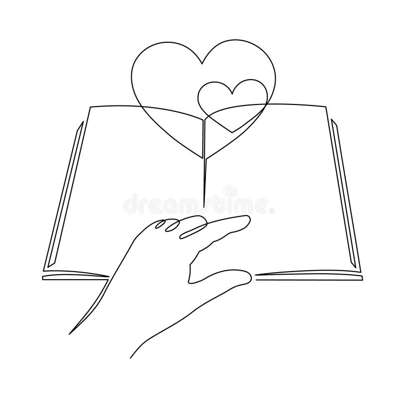 Heart One Line Art Hand Drawn Continuous Contour Romantic Symbol For  February 14 Simple Minimalist Design Editable Stroke Stock Illustration -  Download Image Now - iStock