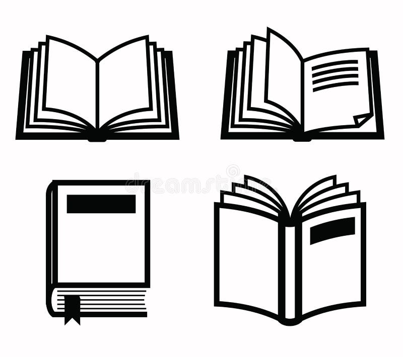 Book icon stock vector. Illustration of shape, book, collection - 46625790