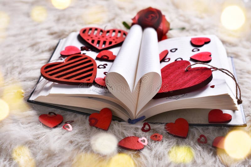 A Book Of Love For Valentines Stock Photo Image Of Diary Holiday