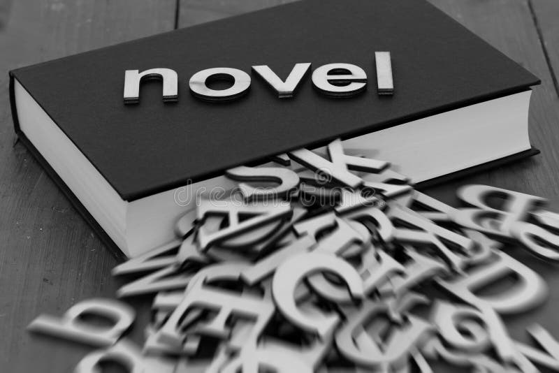 Book Novel With The Word Novel And Blurred Letters Coming Out Of The book-novel-with-the-word-novel-and-blurred-letters-coming-out-of-the