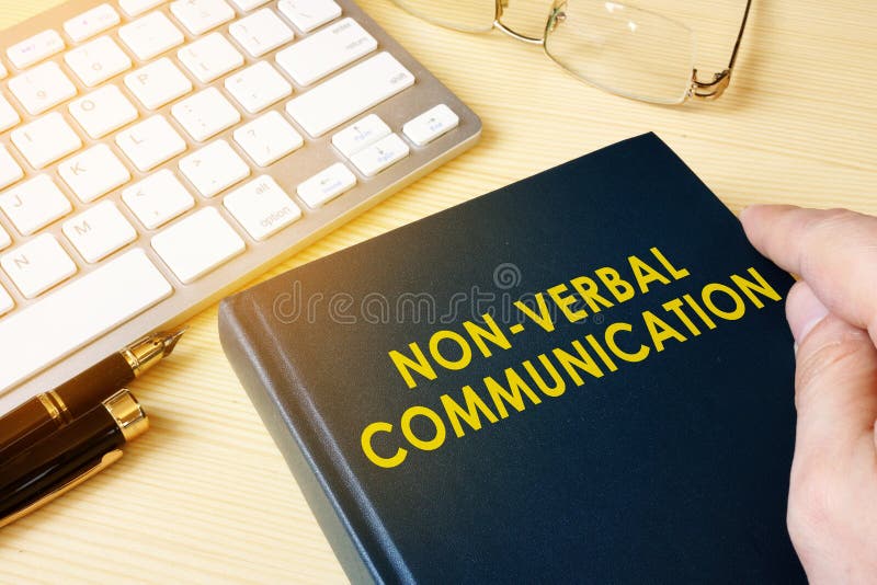Book about NVC Non-verbal communication. stock image