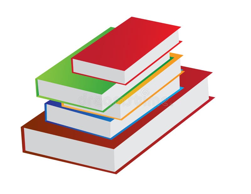 Book pile stock illustration