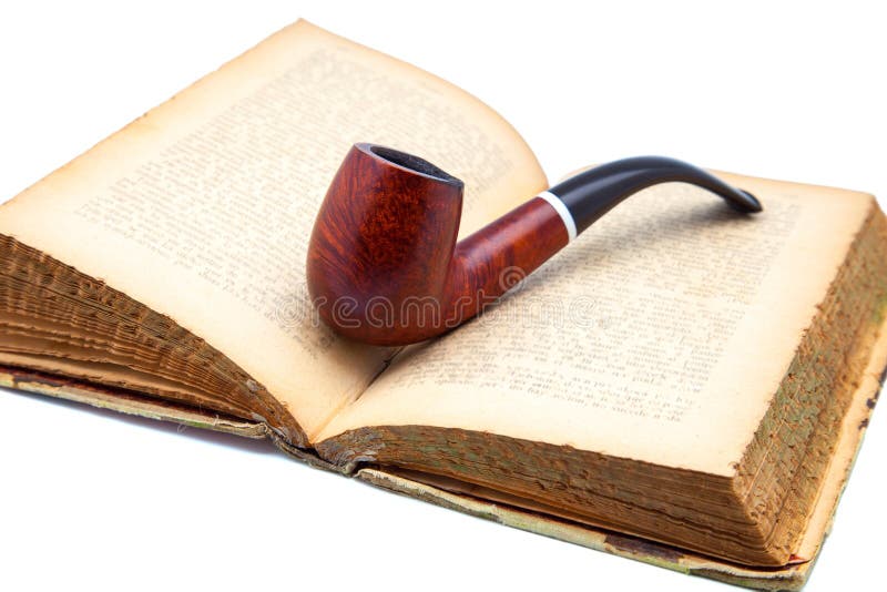 Book and pipe stock photo. Image of pipe, cognac, golden 1233266