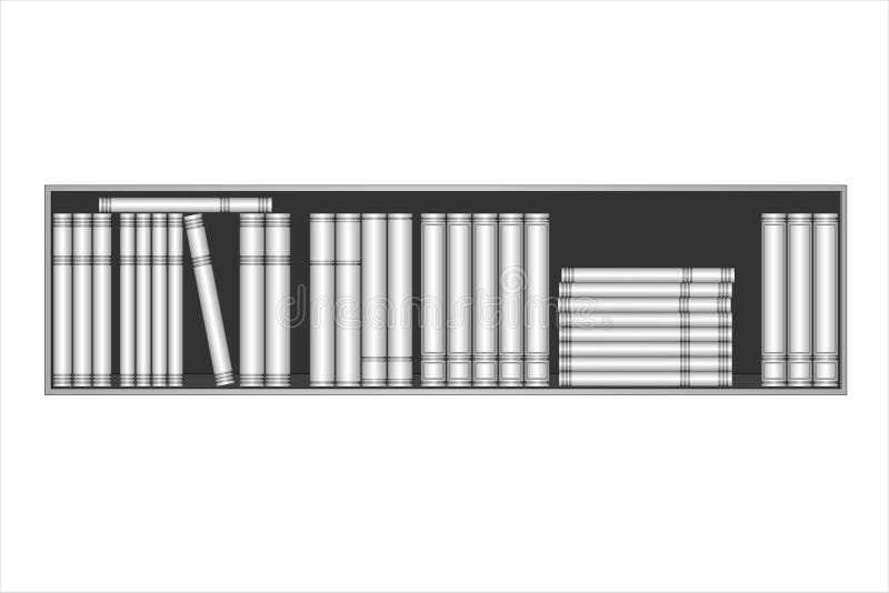 Download Book Shelf Mockup With Different Design Book Templates. Stock Vector - Illustration of book ...