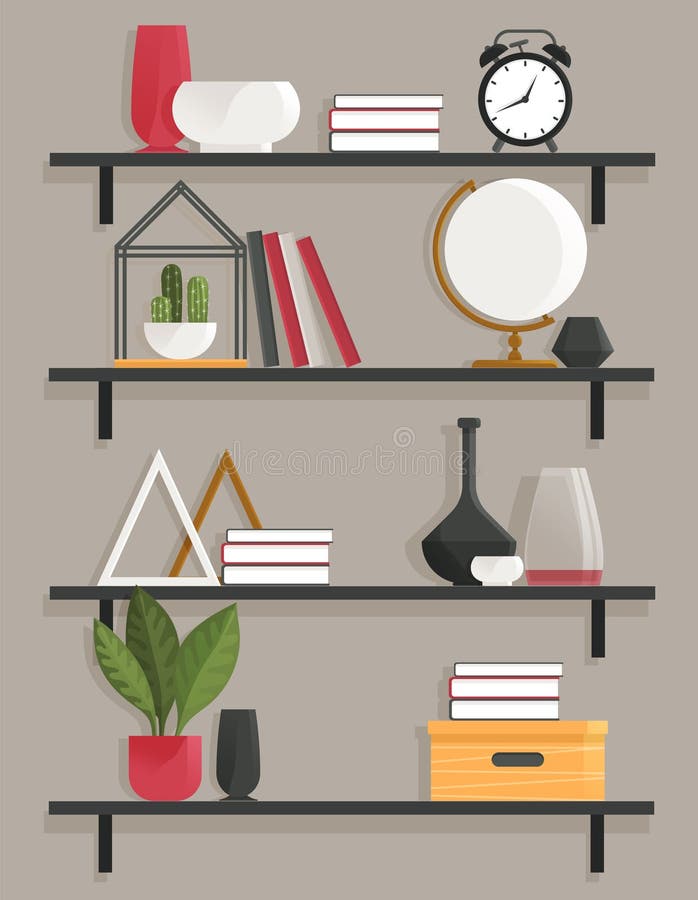 Cartoon Boxes Shelf Stock Illustrations – 673 Cartoon Boxes Shelf Stock ...