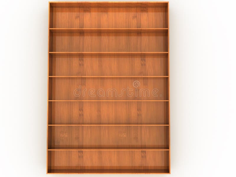 Book shelves with white books.