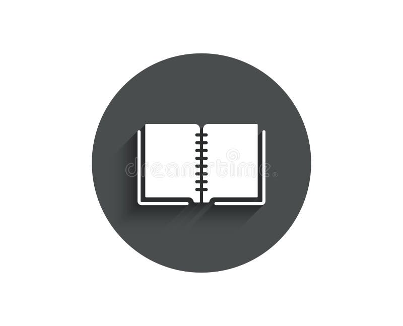 Book simple icon. Education symbol. stock illustration