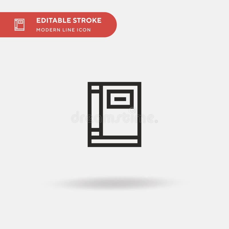 Book Simple vector icon. Illustration symbol design template for web mobile UI element. Perfect color modern pictogram royalty free illustration
