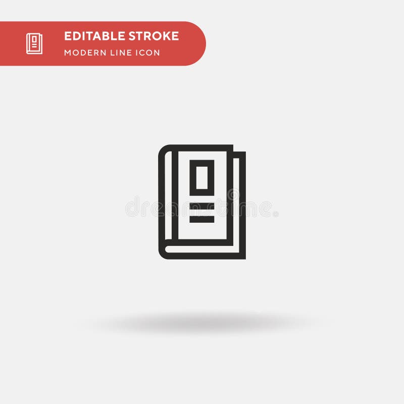 Book Simple vector icon. Illustration symbol design template for web mobile UI element. Perfect color modern pictogram stock illustration
