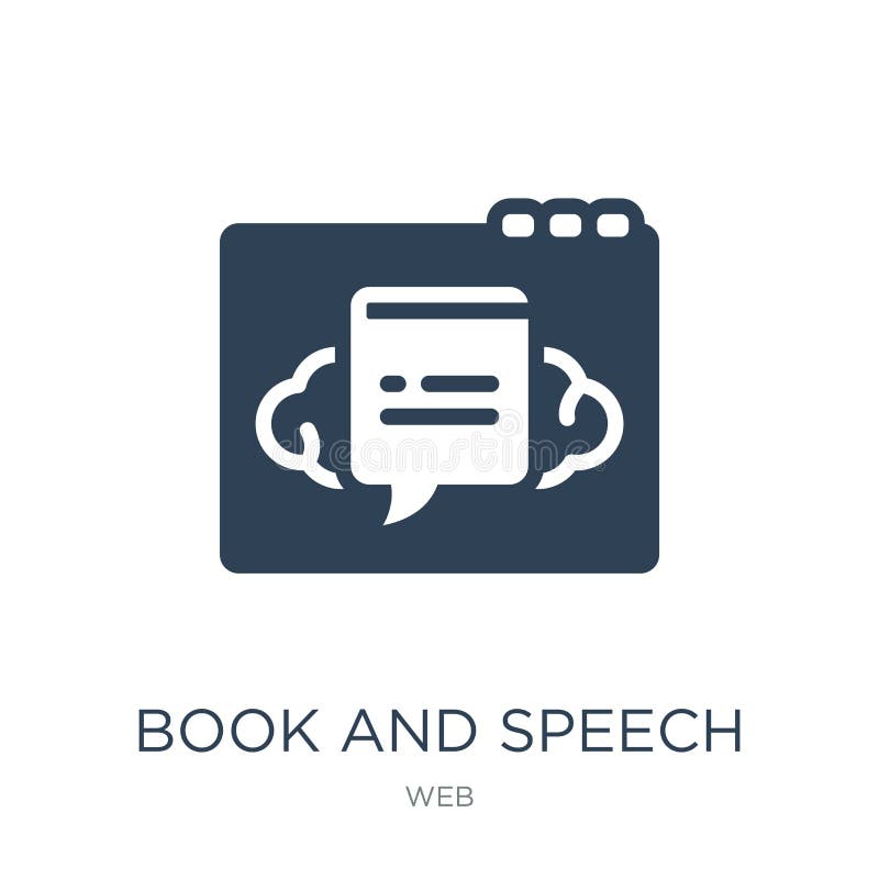book and speech bubble icon in trendy design style. book and speech bubble icon isolated on white background. book and speech stock illustration book and speech bubble icon in trendy design style. book and speech bubble icon isolated on white background. book and speech stock illustration