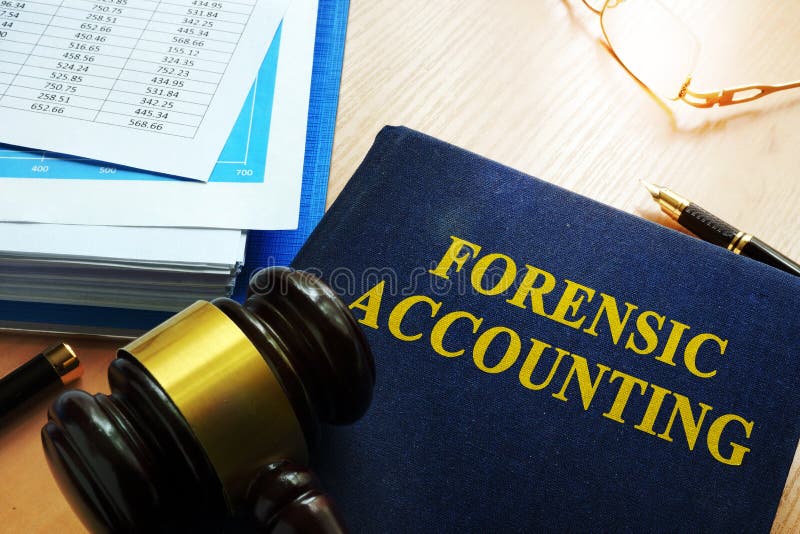 Book with title forensic accounting.