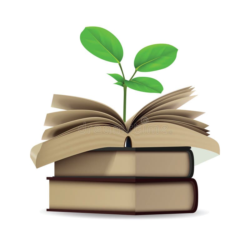 Book Tree. Vector Illustration Decorative Design Stock Vector