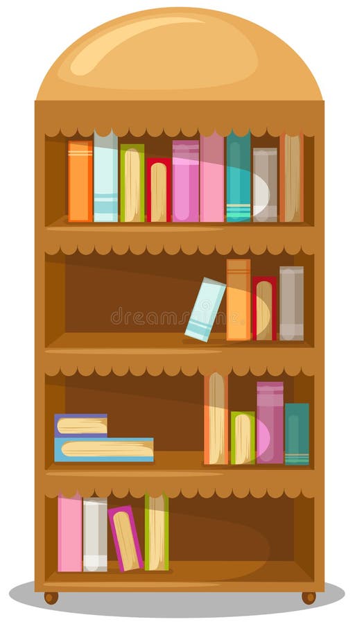 Ilustraciones de biblioteca en blanco.