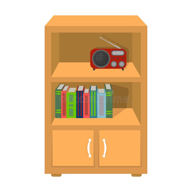 pix Single Bookshelf Clipart isometric bookcase stock illustrations