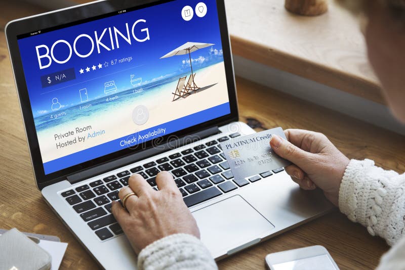 Booking Ticket Online Reservation Travel Flight Concept