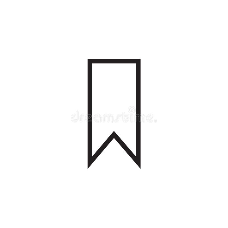 Bookmark Icon Vector Sign and Symbol Isolated on White Background
