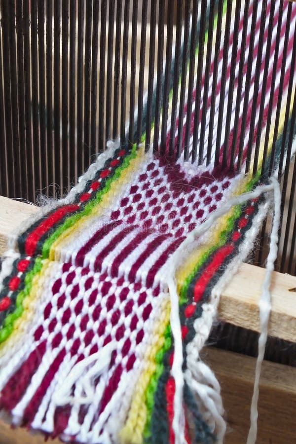 Bookmark weaving process stock photo. Image of wall 298330530