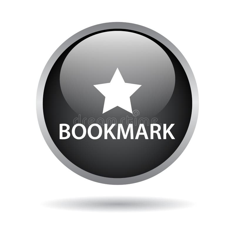 Bookmark web button icon stock illustration. Illustration of movies