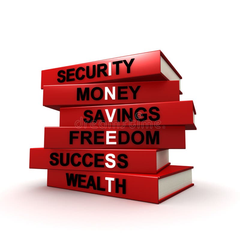 Books investering stock illustrationer