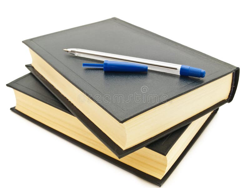 Books and pen stock photo. Image of paper, educational 10561646
