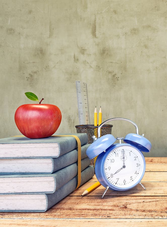 Apple Books Clock Stock Illustrations 714 Apple Books Clock Stock