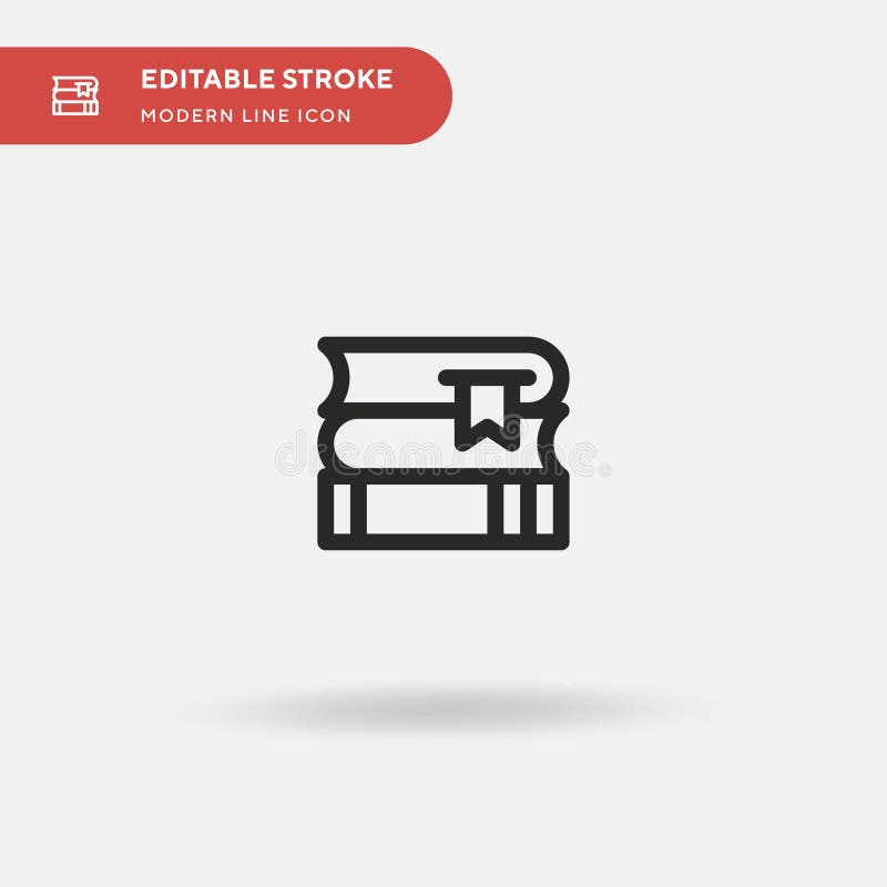 Books Simple vector icon. Illustration symbol design template for web mobile UI element. Perfect color modern pictogram on vector illustration