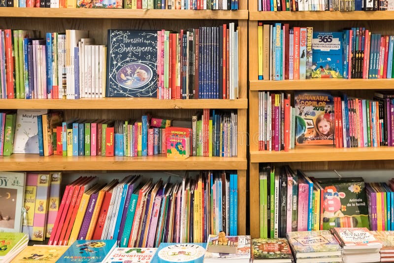 Bookshelf With Books In Library Editorial Image Image Of Novels