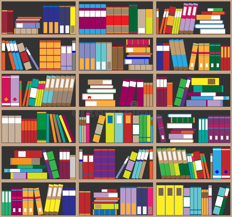 Bookshelf Background Shelves Full Of Colorful Books Stock Illustration Illustration Of Flat Learn Bookshelf Background Shelves Full Of Colorful Books Stock Illustration Illustration Of Flat Learn