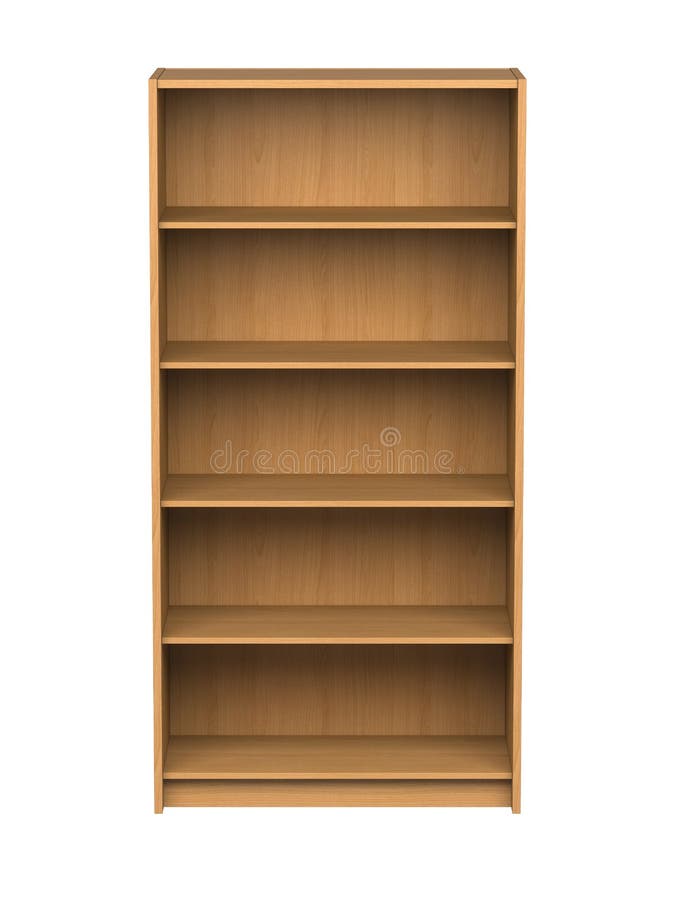 Empty bookshelf stock illustration. Illustration of furniture - 24275220