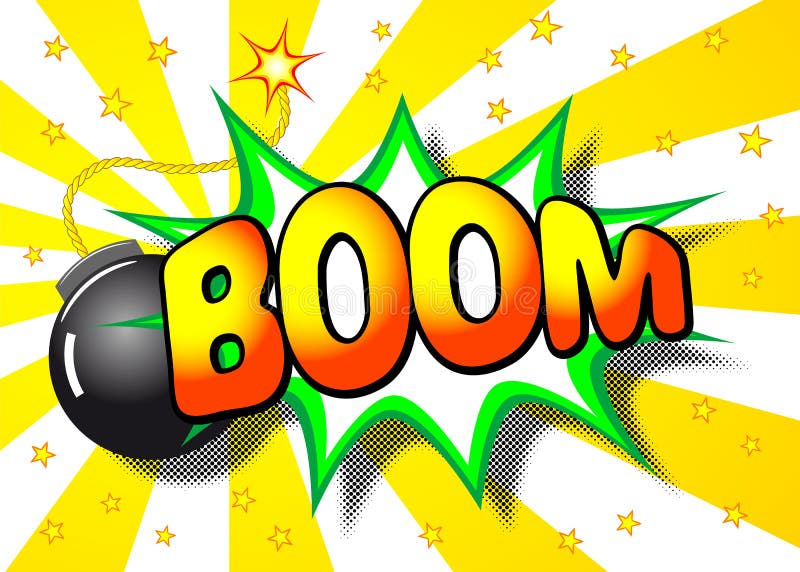 Boom explosion stock vector. Illustration of explosion - 33194819