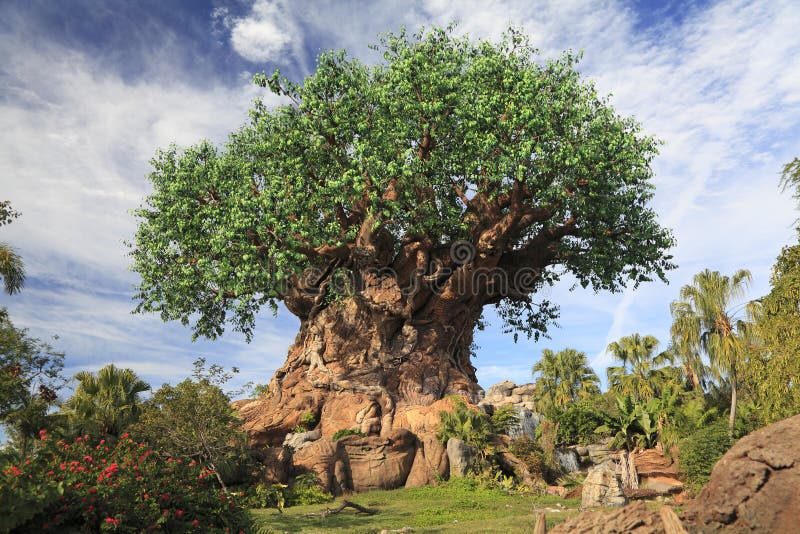 Boom van het Leven in het Park van het het Dierenrijkthema van Disney, Orlando, Florida royalty-vrije stock afbeeldingen Boom van het Leven in het Park van het het Dierenrijkthema van Disney, Orlando, Florida royalty-vrije stock afbeeldingen