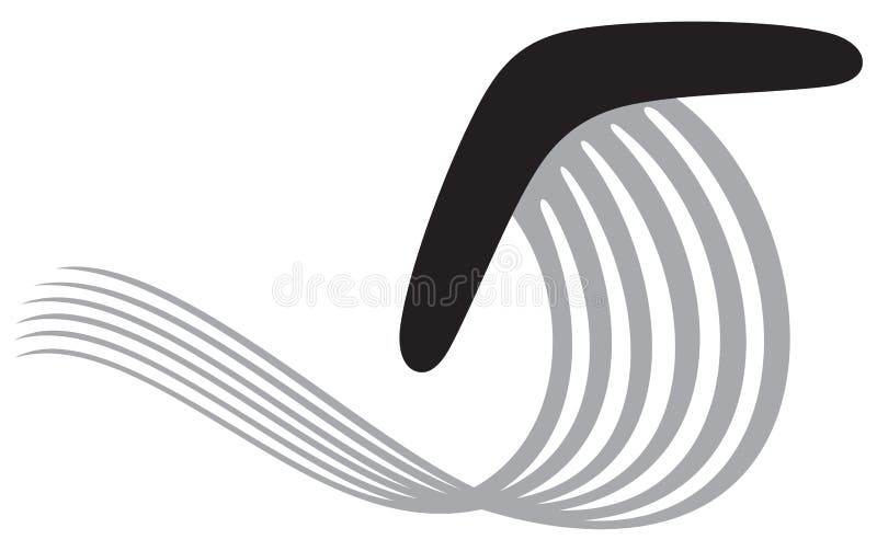 Boomerang icon design royalty free illustration