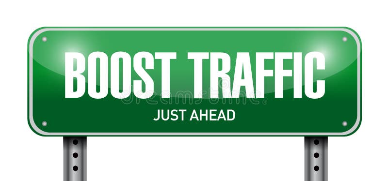 Boost traffic road sign illustration design vector illustration