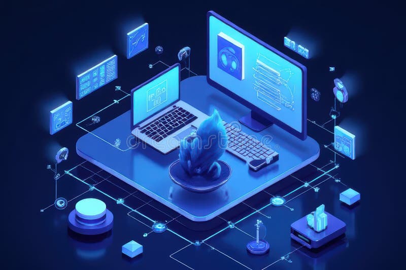 Boost Your Website Performance with High-Performance Web Hosting Solutions vector illustration