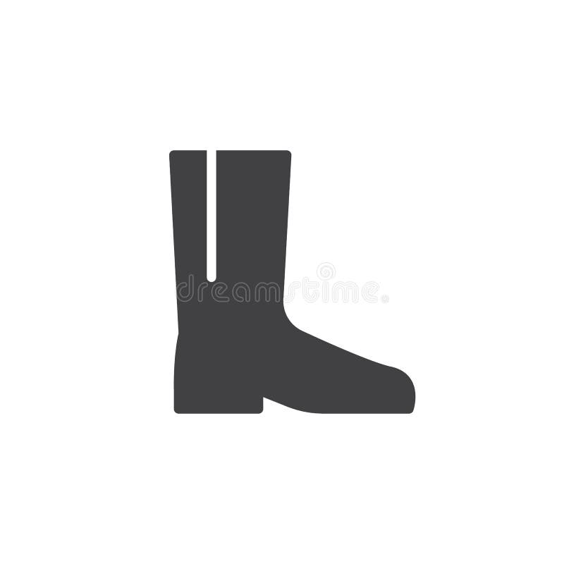 Boot icon vector stock vector. Illustration of filled - 100635698