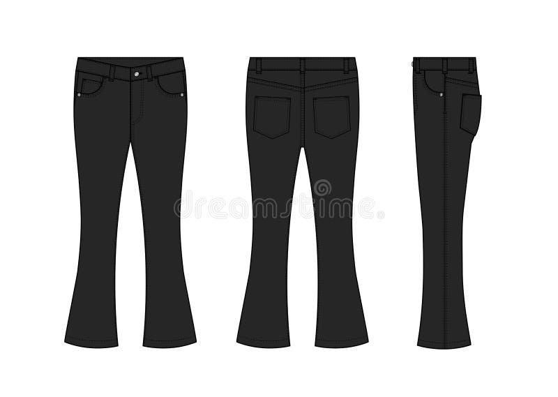 Jeans Bootcut Stock Illustrations – 135 Jeans Bootcut Stock ...