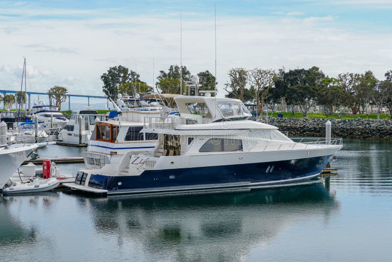 Boote festgemacht bei Embarcadero Marina Park North, San Diego stockfoto Boote festgemacht bei Embarcadero Marina Park North, San Diego stockfoto