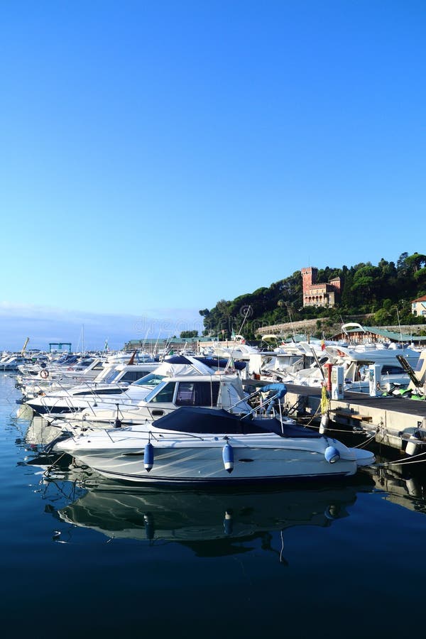The tourist port of the city of Varazze, on the western Ligurian Riviera, located between the towns of Cogoleto and Celle Ligure. Varazze is about 30 kilometers from Genoa and makes nautical tourism its main vocation. The tourist port of the city of Varazze, on the western Ligurian Riviera, located between the towns of Cogoleto and Celle Ligure. Varazze is about 30 kilometers from Genoa and makes nautical tourism its main vocation.