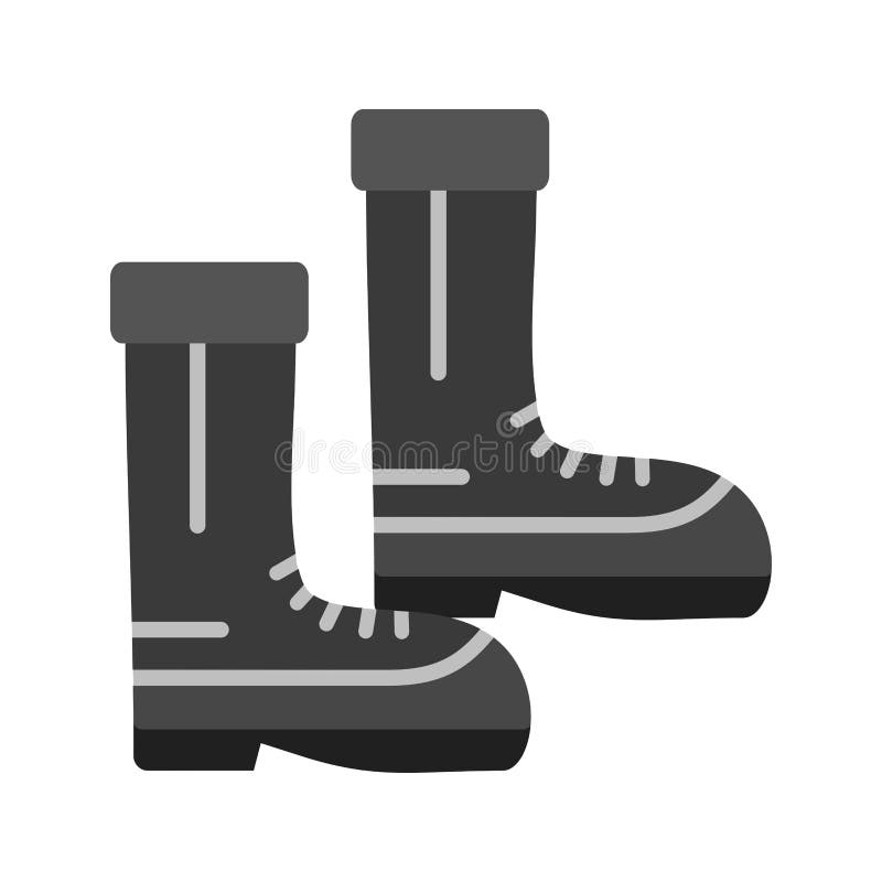 Firefighter Boots Icon Vector Stock Vector Illustration of protective