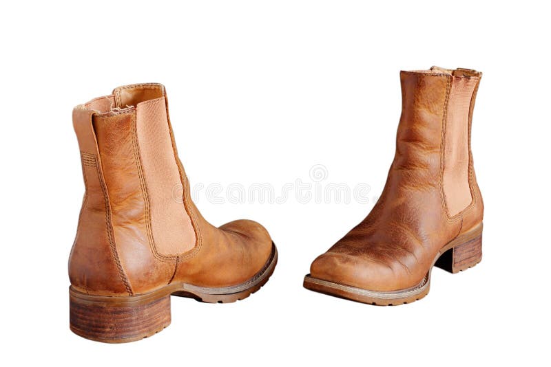 Boots on white background. stock image. Image of male 95809187