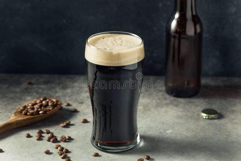 Boozy Refreshing Coffee Stout Beer Stock Photo Image of brown