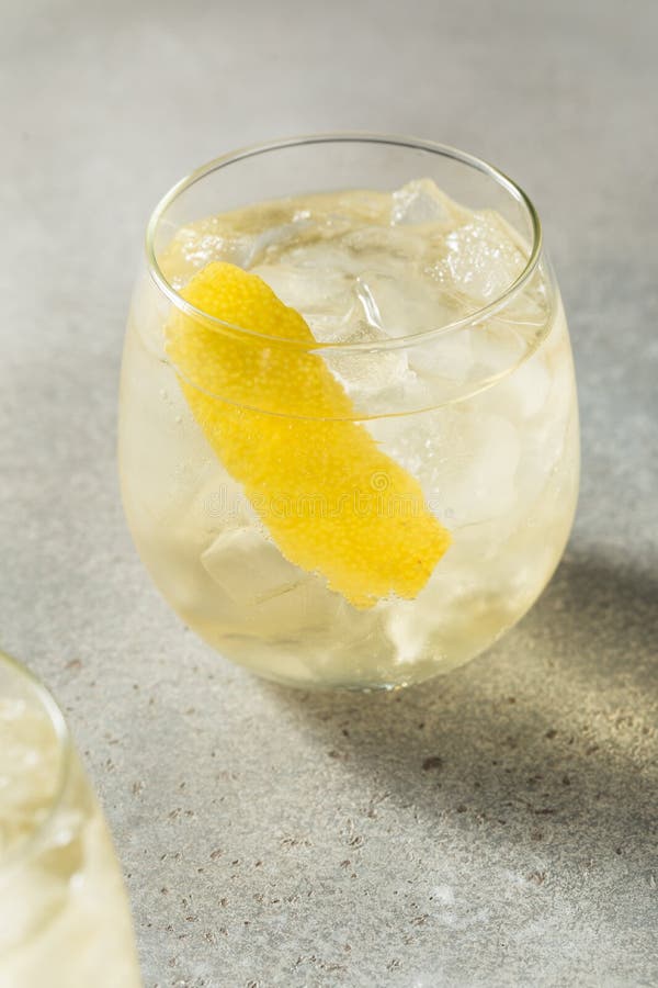 Boozy Refreshing White Wine Spritzer Stock Photo Image of white