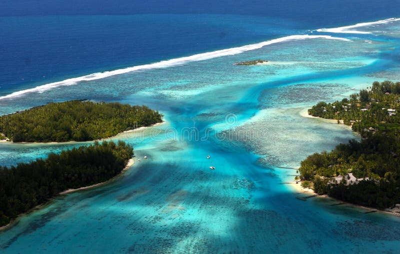 Bora Bora Tahiti Island del aire imagen de archivo libre de regalías Bora Bora Tahiti Island del aire imagen de archivo libre de regalías