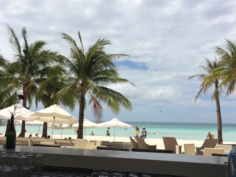 Boracay vit strand arkivfoton Boracay vit strand arkivfoton