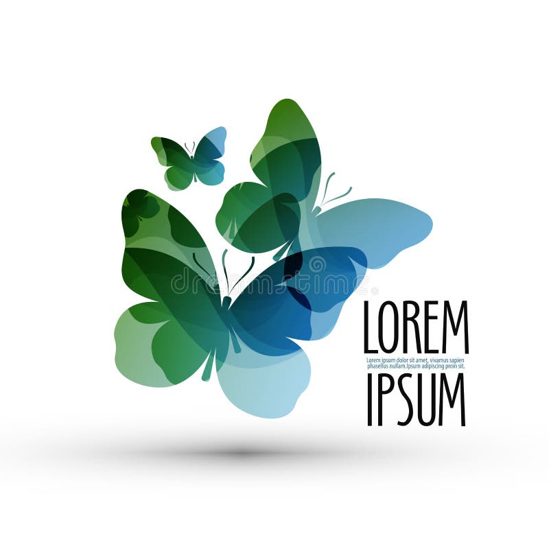 Borboleta Logotipo, ícone, sinal, emblema, molde ilustração royalty free Borboleta Logotipo, ícone, sinal, emblema, molde ilustração royalty free