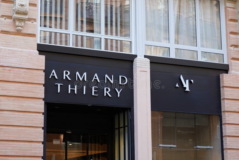 Armand Thierry Boutique Clothing Shop Logo and Text Sign Editorial ...