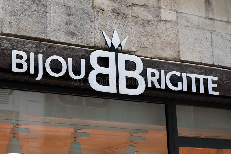 Bijou Brigitte and Bb Logo and Text Sign Front of Store Fashion ...